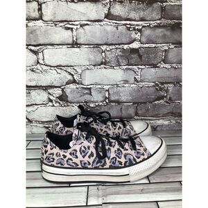 Converse Chuck Taylor CTAS Eva Lift OX Heart Print Platform Sneakers Women 36EU